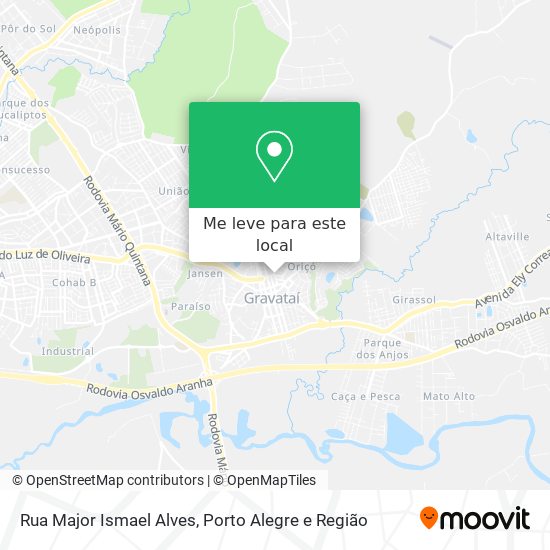 Rua Major Ismael Alves mapa