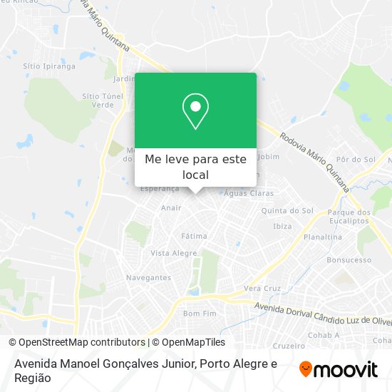 Avenida Manoel Gonçalves Junior mapa