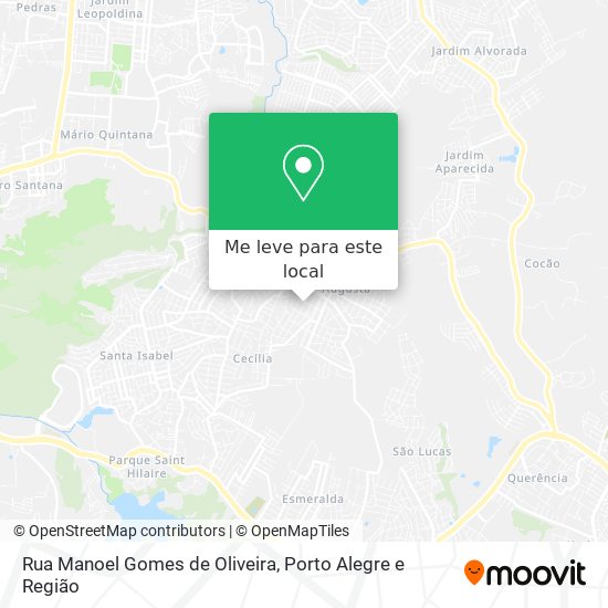 Rua Manoel Gomes de Oliveira mapa