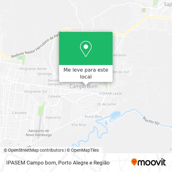IPASEM Campo bom mapa