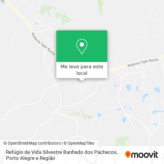 Refúgio de Vida Silvestre Banhado dos Pachecos mapa