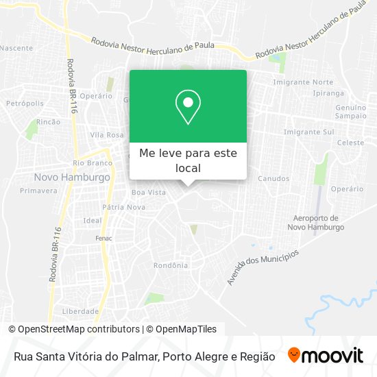 Rua Santa Vitória do Palmar mapa