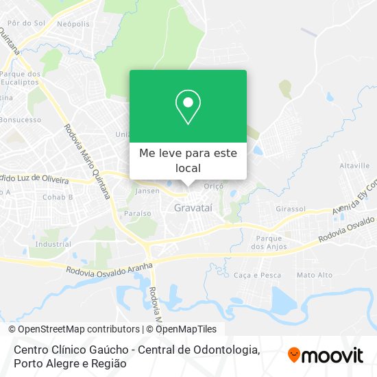 Centro Clínico Gaúcho - Central de Odontologia mapa