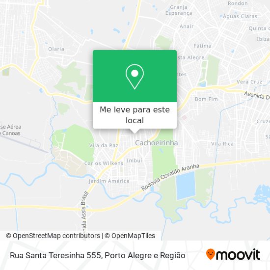 Rua Santa Teresinha 555 mapa