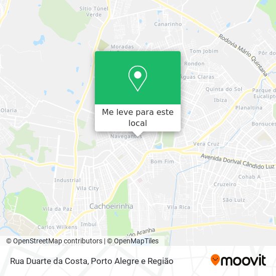 Rua Duarte da Costa mapa