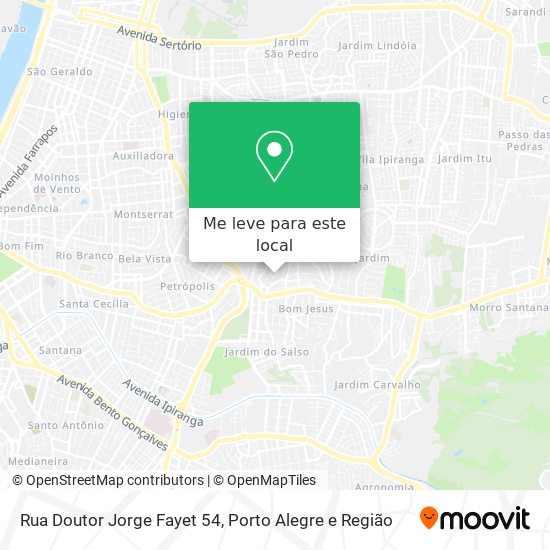 Rua Doutor Jorge Fayet 54 mapa