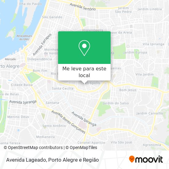 Avenida Lageado mapa