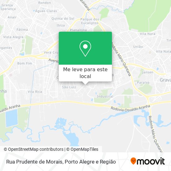 Rua Prudente de Morais mapa