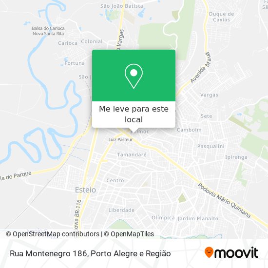 Rua Montenegro 186 mapa