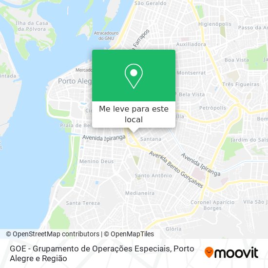 GOE - Grupamento de Operações Especiais mapa