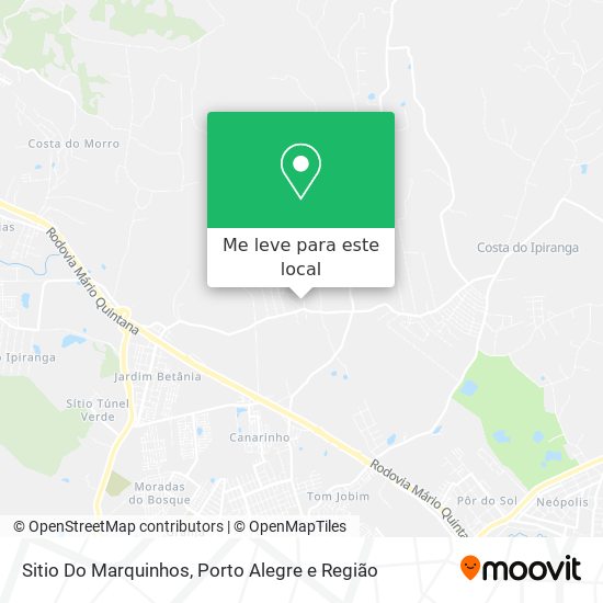 Sitio Do Marquinhos mapa