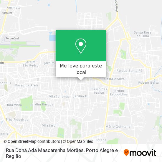 Rua Doná Ada Mascarenha Morães mapa