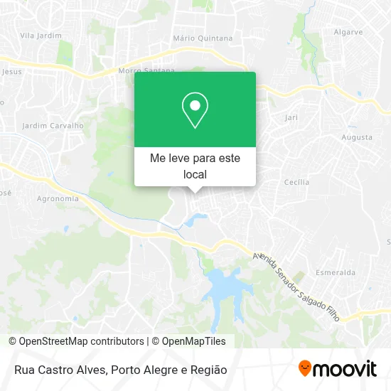 Rua Castro Alves mapa