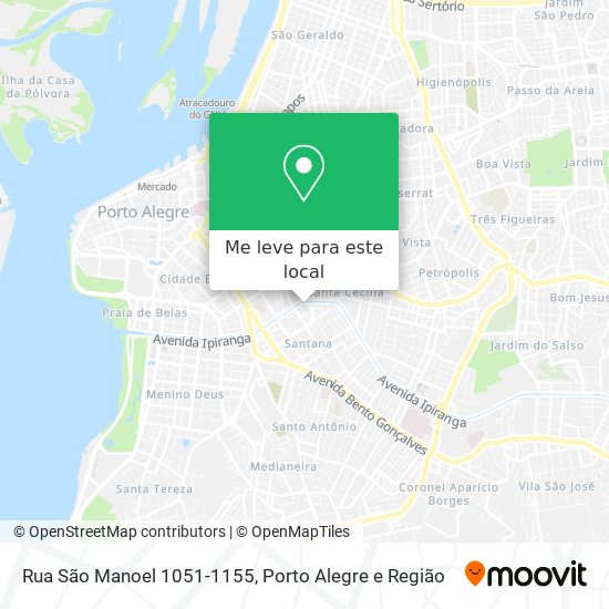 Rua São Manoel 1051-1155 mapa