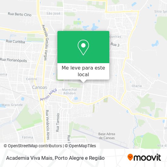 Academia Viva Mais mapa