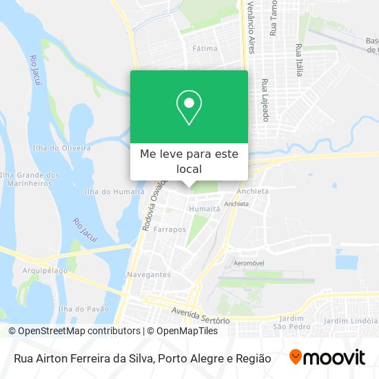 Rua Airton Ferreira da Silva mapa