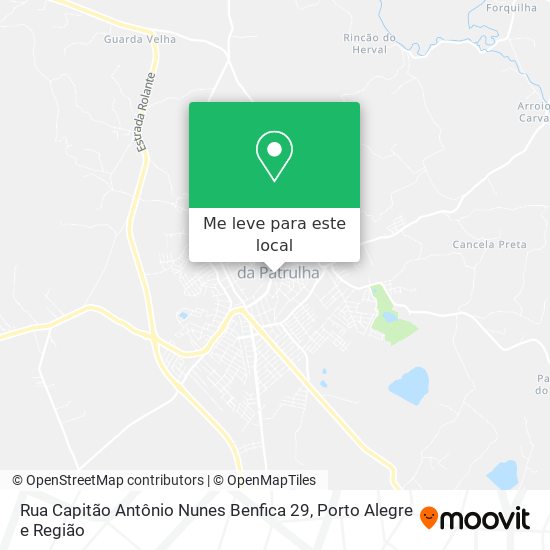 Rua Capitão Antônio Nunes Benfica 29 mapa