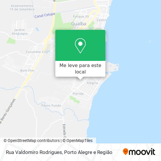 Rua Valdomiro Rodrigues mapa