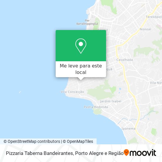 Pizzaria Taberna Bandeirantes mapa