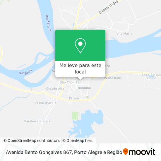 Avenida Bento Gonçalves 867 mapa
