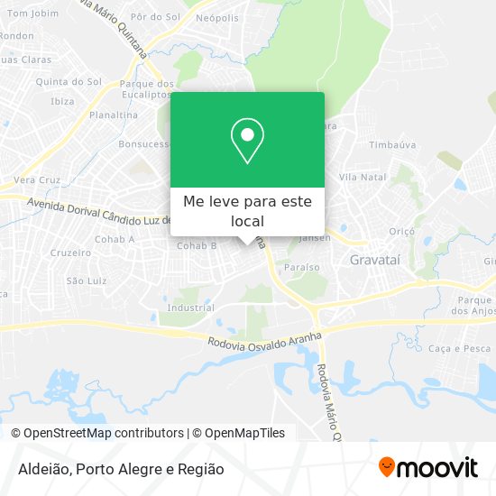Aldeião mapa