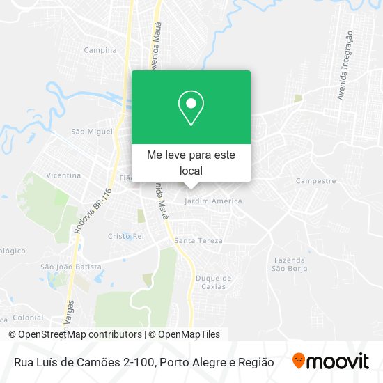 Rua Luís de Camões 2-100 mapa