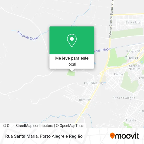 Rua Santa Maria mapa