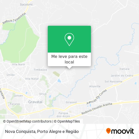 Nova Conquista mapa