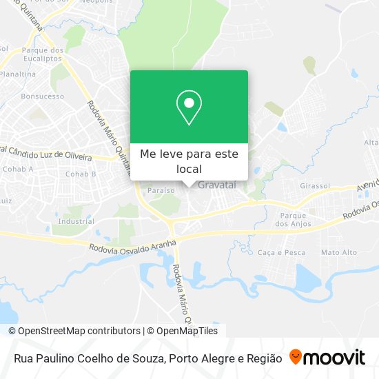 Rua Paulino Coelho de Souza mapa