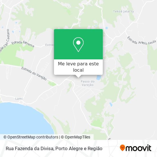 Rua Fazenda da Divisa mapa