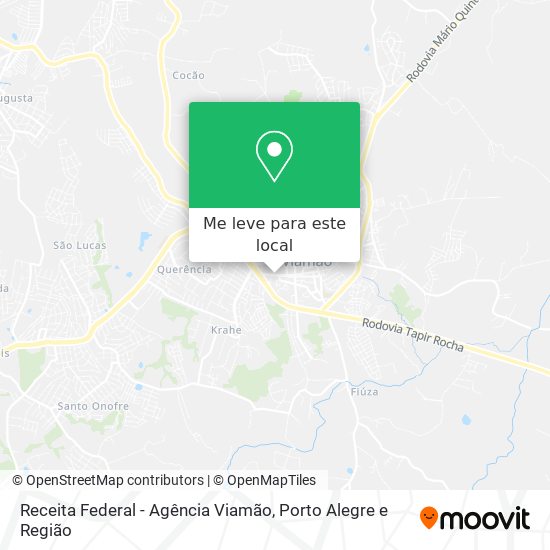 Receita Federal - Agência Viamão mapa