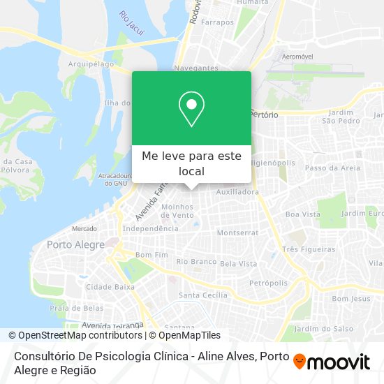 Consultório De Psicologia Clínica - Aline Alves mapa