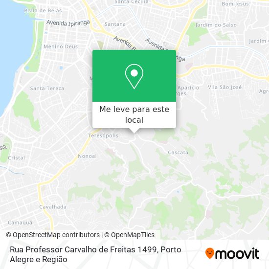 Rua Professor Carvalho de Freitas 1499 mapa