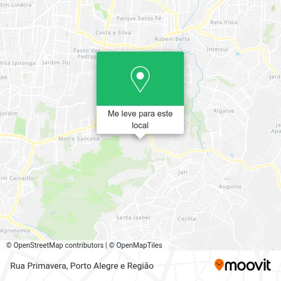 Rua Primavera mapa