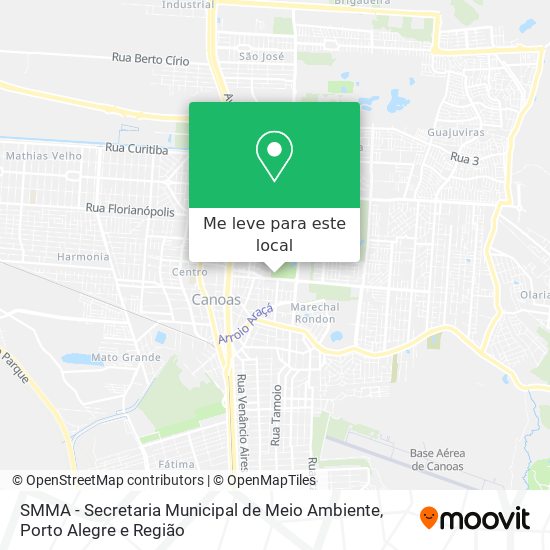 SMMA - Secretaria Municipal de Meio Ambiente mapa