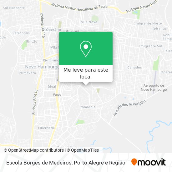 Escola Borges de Medeiros mapa