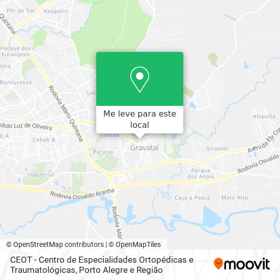 CEOT - Centro de Especialidades Ortopédicas e Traumatológicas mapa