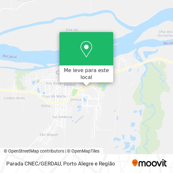 Parada CNEC/GERDAU mapa