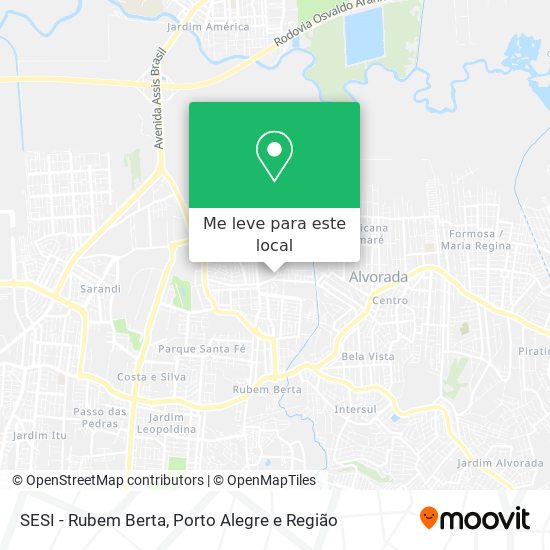 SESI - Rubem Berta mapa