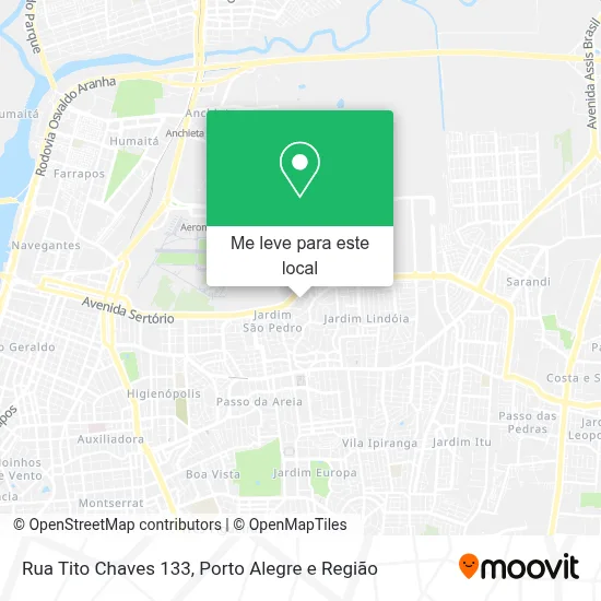 Rua Tito Chaves 133 mapa