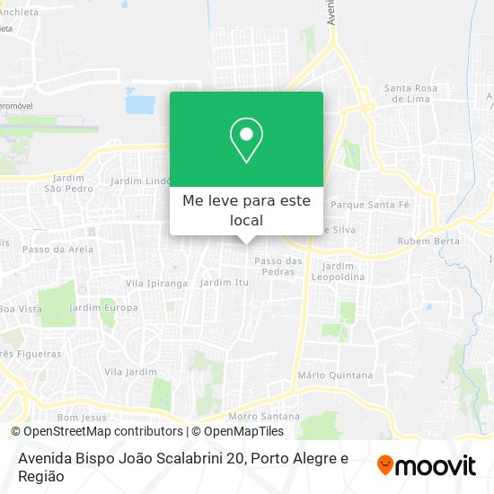 Avenida Bispo João Scalabrini 20 mapa