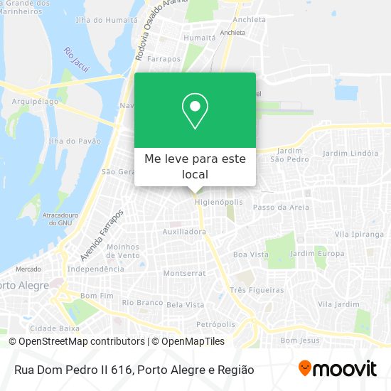 Rua Dom Pedro II 616 mapa