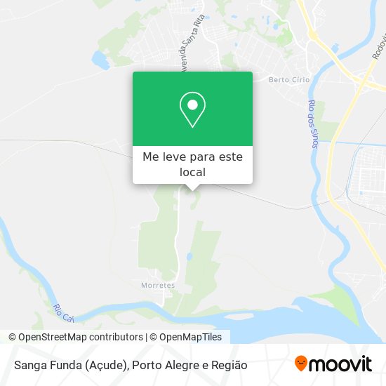 Sanga Funda (Açude) mapa