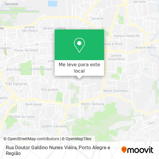 Rua Doutor Galdino Nunes Viêira mapa