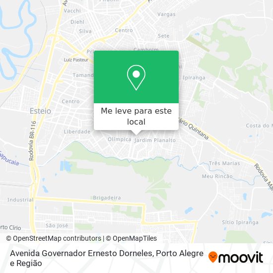 Avenida Governador Ernesto Dorneles mapa