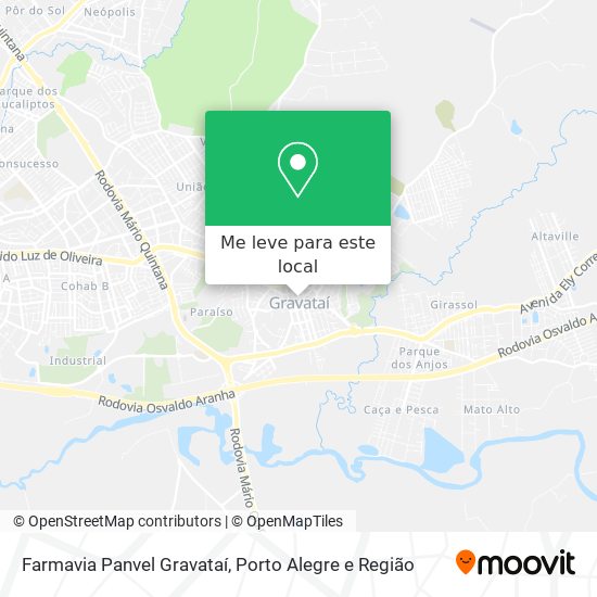 Farmavia Panvel Gravataí mapa