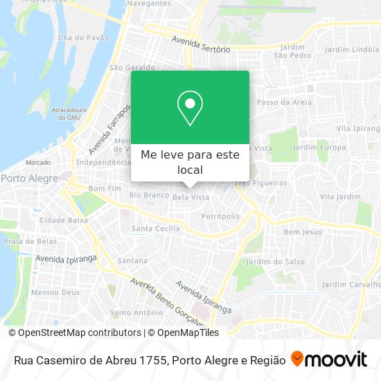Rua Casemiro de Abreu 1755 mapa