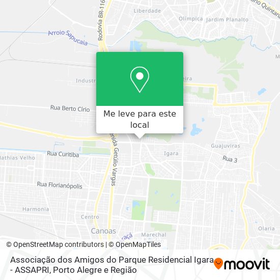 Associação dos Amigos do Parque Residencial Igara - ASSAPRI mapa