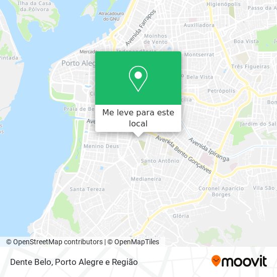 Dente Belo mapa
