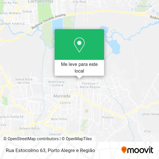 Rua Estocolmo 63 mapa